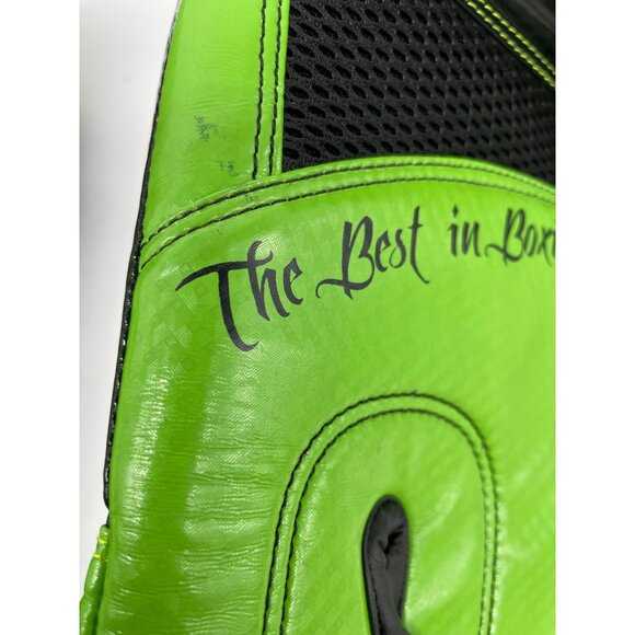 Ringside Apex IMF Tech Boxing Gloves 16 Oz Green & Black Synthetic Leather - Picture 4 of 11